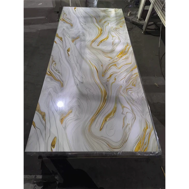3D PVC UV Marble Panel Installation