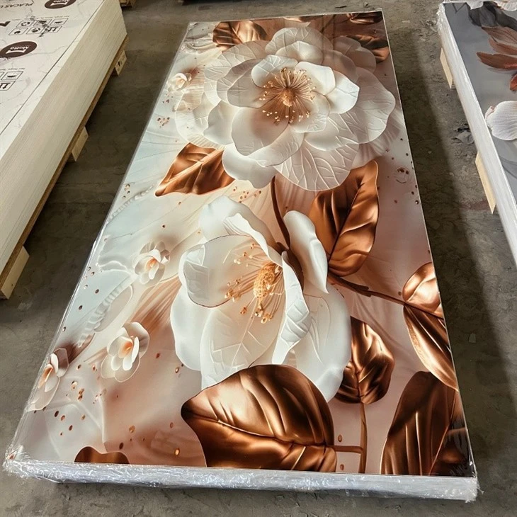 Superior High-gloss UV Laminate PVC Marble Boards high quality